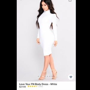 Fashion Nova - Love your FN Dress - White - XL